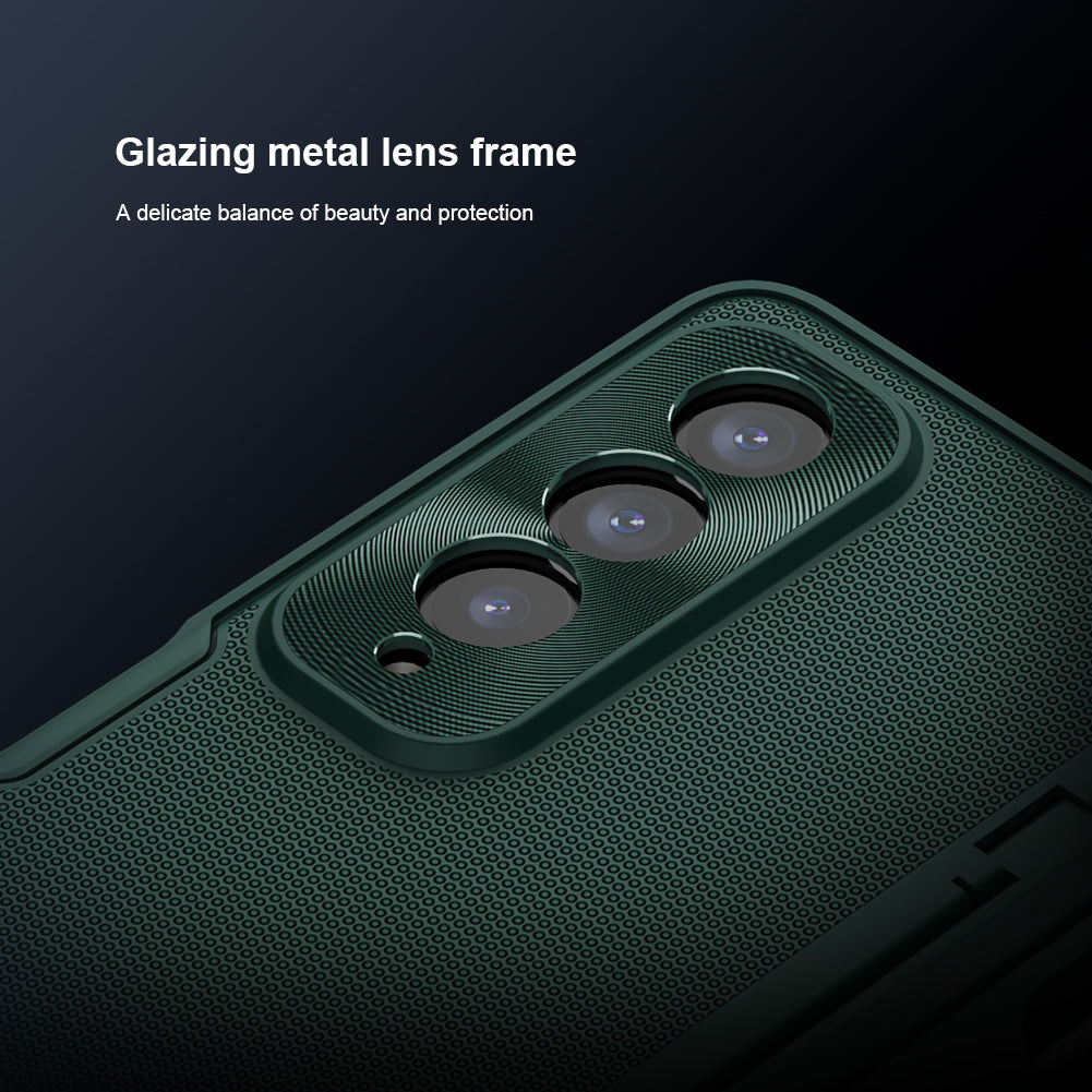 NILLKIN Super Frosted Shield Fold for Samsung Galaxy Z Fold4 5G / W23 Phone Case PC TPU Matte Back Cover - Green NILLKIN Super Frosted Shield Fold for Samsung Galaxy Z Fold4 5G / W23 Phone Case PC TPU Matte Back Cover - Green